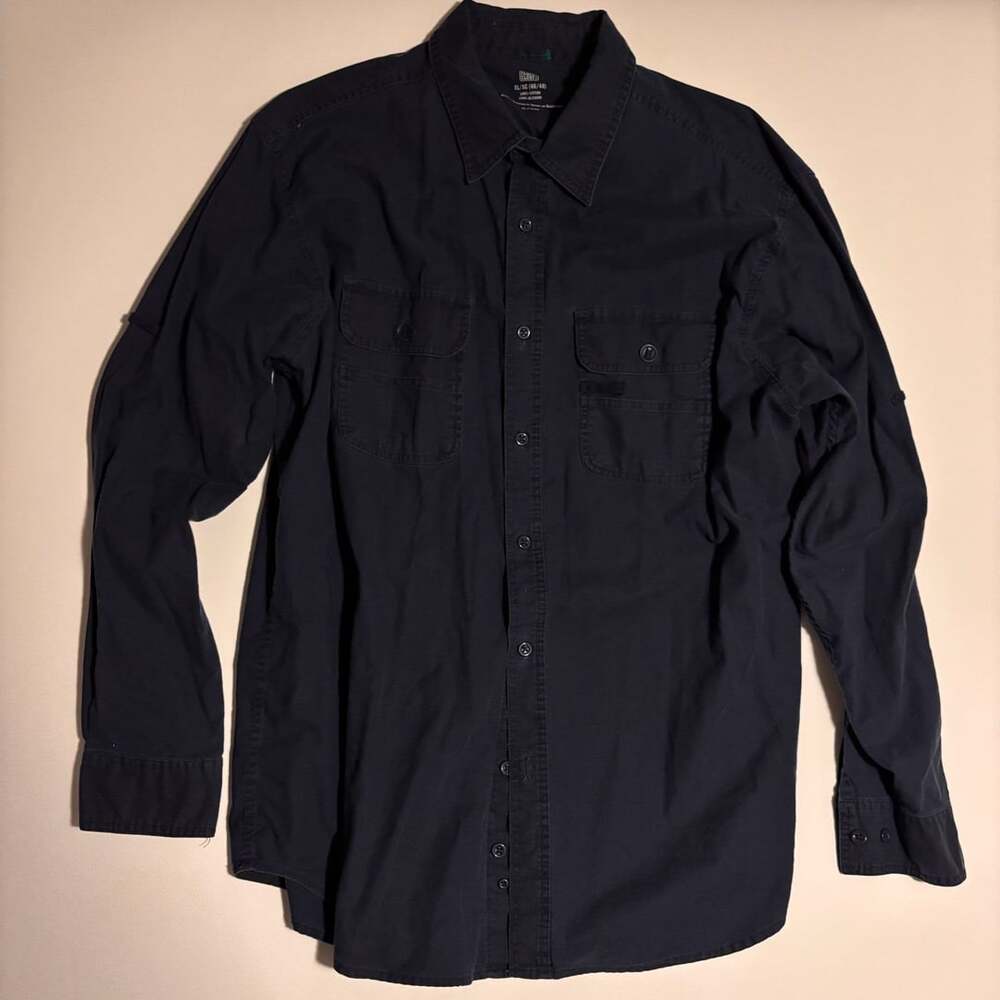 Mens Faded Glory Long Sleeve Utility Shirt size xl